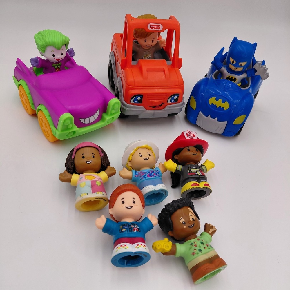 Fisher Price Little People Mixed‎ Lot Cars Figures Batman Joker Toys 2024 Kids